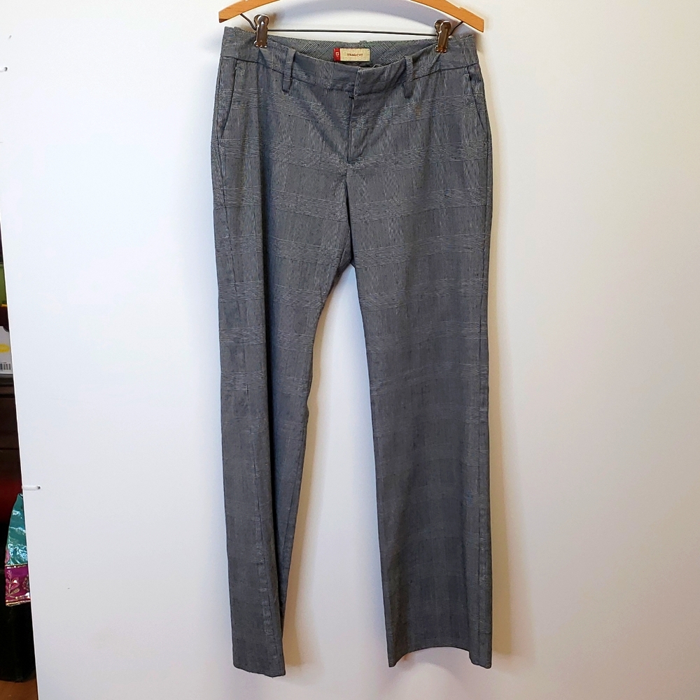 Size 6 Gap straight fit hounds tooth slacks E96